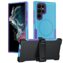 Load image into Gallery viewer, for Galaxy S23 Ultra Case with Belt-Clip Holster Magnetic Ring,Rugged Shockproof Military Protective Bumper Armor Heavy Duty