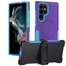 Load image into Gallery viewer, for Galaxy S23 Ultra Case with Belt-Clip Holster Magnetic Ring,Rugged Shockproof Military Protective Bumper Armor Heavy Duty