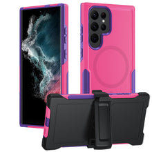 Load image into Gallery viewer, for Galaxy S23 Ultra Case with Belt-Clip Holster Magnetic Ring,Rugged Shockproof Military Protective Bumper Armor Heavy Duty