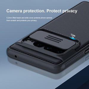 for Google Pixel 7 Pro 6a Camshield Phone Case,NILLKIN Camera Protection Slide Protect Cover Lens Protection Case for Google Pixel7