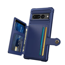 Load image into Gallery viewer, for Google Pixel 7 Pro Credit Card Case PU Leather Flip Wallet Cover with Photo Holder Hard Back Cover for Google 7 Pro 2022