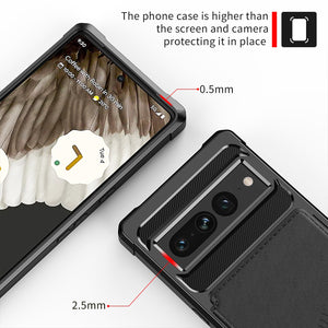 for Google Pixel 7 Pro Credit Card Case PU Leather Flip Wallet Cover with Photo Holder Hard Back Cover for Google 7 Pro 2022