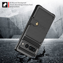 Load image into Gallery viewer, for Google Pixel 7 Pro Credit Card Case PU Leather Flip Wallet Cover with Photo Holder Hard Back Cover for Google 7 Pro 2022