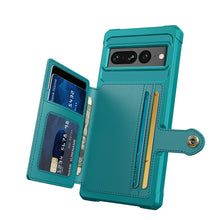 Load image into Gallery viewer, for Google Pixel 7 Pro Credit Card Case PU Leather Flip Wallet Cover with Photo Holder Hard Back Cover for Google 7 Pro 2022