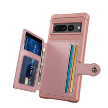 Load image into Gallery viewer, for Google Pixel 7 Pro Credit Card Case PU Leather Flip Wallet Cover with Photo Holder Hard Back Cover for Google 7 Pro 2022