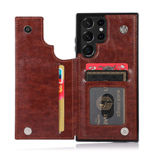 Load image into Gallery viewer, for Samsung Galaxy S23 S22 Ultra Cover Wallet Case ID Credit Card Slot Holder Cash Pocket Sleeve PU Leather Magnetic Closure Case