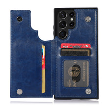 Load image into Gallery viewer, for Samsung Galaxy S23 S22 Ultra Cover Wallet Case ID Credit Card Slot Holder Cash Pocket Sleeve PU Leather Magnetic Closure Case