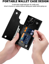 Load image into Gallery viewer, for Samsung Galaxy S23 S22 Ultra Cover Wallet Case ID Credit Card Slot Holder Cash Pocket Sleeve PU Leather Magnetic Closure Case