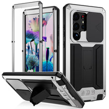 Load image into Gallery viewer, for Samsung Galaxy S23 Ultra 5G Case, Military Grade Full-Body Rugged with Built-in Kickstand Slide Camera Protective Cover Case