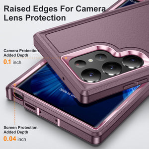 for Samsung Galaxy S23 Ultra 5G Case with Kickstand,[3 Layers Protection] [Military Grade Shockproof] Heavy Duty Protective Case