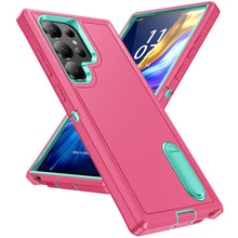 Load image into Gallery viewer, for Samsung Galaxy S23 Ultra 5G Case with Kickstand,[3 Layers Protection] [Military Grade Shockproof] Heavy Duty Protective Case