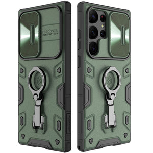 for Samsung Galaxy S23 Ultra Case 2023 NILLKIN CamShield Armor Pro Case with Camera Cover and Kickstand Shock Resistant