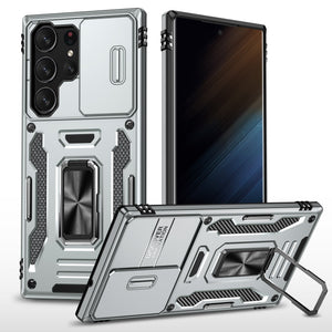 for Samsung Galaxy S23 Ultra S23+ Case with Magnetic Ring Kickstand and Camera Cover Military Grade Shockproof Protective Case
