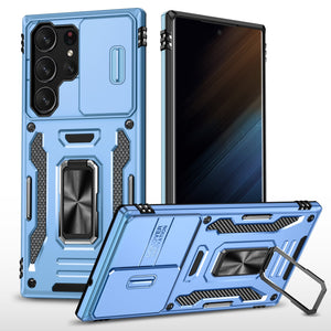 for Samsung Galaxy S23 Ultra S23+ Case with Magnetic Ring Kickstand and Camera Cover Military Grade Shockproof Protective Case