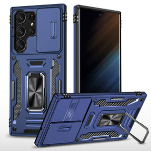 for Samsung Galaxy S23 Ultra S23+ Case with Magnetic Ring Kickstand and Camera Cover Military Grade Shockproof Protective Case