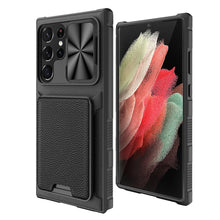 Load image into Gallery viewer, for Samsung Galaxy S23 Ultra Wallet Case with Card Holder &amp; Slide Camera Cover Full-Body Rugged Shockproof Protective Cover