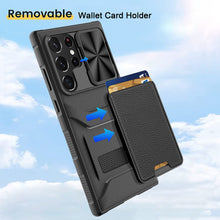 Load image into Gallery viewer, for Samsung Galaxy S23 Ultra Wallet Case with Card Holder &amp; Slide Camera Cover Full-Body Rugged Shockproof Protective Cover