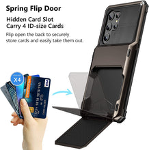 Load image into Gallery viewer, for Samsung S23 Ultra Wallet Case Flip Cover Credit Card Holder Pocket Dual Layer Protective Full-Body Protection Hard Bumper