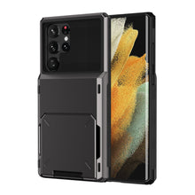 Load image into Gallery viewer, for Samsung S23 Ultra Wallet Case Flip Cover Credit Card Holder Pocket Dual Layer Protective Full-Body Protection Hard Bumper