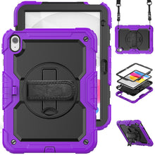 Load image into Gallery viewer, for iPad 10th Generation Case 10.9 Inch , Military Grade Shockproof Protector Silicone Cover Pencil Holder+Handle Shoulder Strap