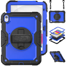 Load image into Gallery viewer, for iPad 10th Generation Case 10.9 Inch , Military Grade Shockproof Protector Silicone Cover Pencil Holder+Handle Shoulder Strap