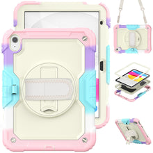 Load image into Gallery viewer, for iPad 10th Generation Case 10.9 Inch , Military Grade Shockproof Protector Silicone Cover Pencil Holder+Handle Shoulder Strap