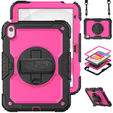 Load image into Gallery viewer, for iPad 10th Generation Case 10.9 Inch , Military Grade Shockproof Protector Silicone Cover Pencil Holder+Handle Shoulder Strap