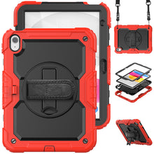 Load image into Gallery viewer, for iPad 10th Generation Case 10.9 Inch , Military Grade Shockproof Protector Silicone Cover Pencil Holder+Handle Shoulder Strap