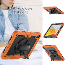 Load image into Gallery viewer, for iPad 10th Generation Case 10.9 Inch , Military Grade Shockproof Protector Silicone Cover Pencil Holder+Handle Shoulder Strap