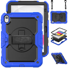 Load image into Gallery viewer, for iPad 10th Generation Case 10.9 Inch , Military Grade Shockproof Protector Silicone Cover Pencil Holder+Handle Shoulder Strap