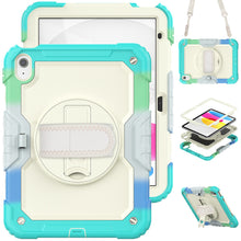 Load image into Gallery viewer, for iPad 10th Generation Case 10.9 Inch , Military Grade Shockproof Protector Silicone Cover Pencil Holder+Handle Shoulder Strap
