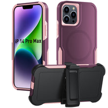 Load image into Gallery viewer, for iPhone 14 13 12 11 Case with Belt-Clip Holster Magnetic Ring,Rugged Shockproof Military Protective Bumper Armor Heavy Duty