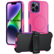 Load image into Gallery viewer, for iPhone 14 13 12 11 Case with Belt-Clip Holster Magnetic Ring,Rugged Shockproof Military Protective Bumper Armor Heavy Duty