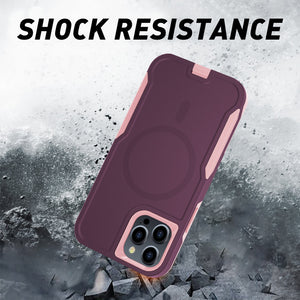 for iPhone 14 13 12 11 Case with Belt-Clip Holster Magnetic Ring,Rugged Shockproof Military Protective Bumper Armor Heavy Duty