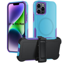 Load image into Gallery viewer, for iPhone 14 13 12 11 Case with Belt-Clip Holster Magnetic Ring,Rugged Shockproof Military Protective Bumper Armor Heavy Duty
