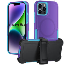 Load image into Gallery viewer, for iPhone 14 13 12 11 Case with Belt-Clip Holster Magnetic Ring,Rugged Shockproof Military Protective Bumper Armor Heavy Duty