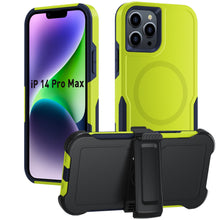 Load image into Gallery viewer, for iPhone 14 13 12 11 Case with Belt-Clip Holster Magnetic Ring,Rugged Shockproof Military Protective Bumper Armor Heavy Duty