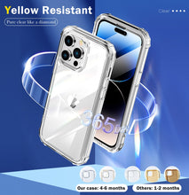 Load image into Gallery viewer, for iPhone 14 13 12 11 Pro Max Case Clear with Built-in Screen Protector Transparent Cover Full Body Protective Phone Case