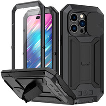 Load image into Gallery viewer, for iPhone 14 13 Pro Max Mini Case Military Grade Full-Body Rugged Built-in Kickstand Slide Camera Protective Cover Shell