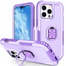 Load image into Gallery viewer, for iPhone 14 Pro Max Case 2022 Heavy Duty Full Body Shockproof Kickstand with 360° Ring Holder Support Car Mount Hybrid Bumper