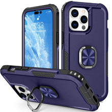 Load image into Gallery viewer, for iPhone 14 Pro Max Case 2022 Heavy Duty Full Body Shockproof Kickstand with 360° Ring Holder Support Car Mount Hybrid Bumper