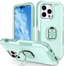 Load image into Gallery viewer, for iPhone 14 Pro Max Case 2022 Heavy Duty Full Body Shockproof Kickstand with 360° Ring Holder Support Car Mount Hybrid Bumper