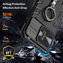 Load image into Gallery viewer, for iPhone 14 Pro Max Case For iPhone 14 Plus NILLKIN CamShield Armor Pro Magnetic Case Slide Camera Case With Ring Kickstand