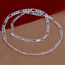 Load image into Gallery viewer, High Quality Mens 6MM Flat Chain 925 Sterling Silver Necklace Fashion Jewelry Women Men Solid Chain Wedding Gift